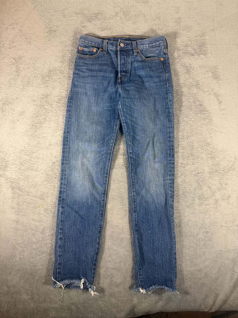 Levi's 501 Skinny Size 26 White Oak Cone Denim Jeans